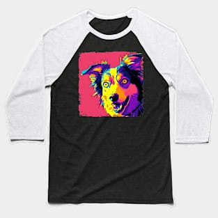 Border Collie Pop Art - Dog Lover Gifts Baseball T-Shirt